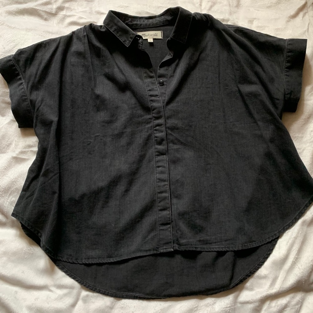 Madewell Denim Crop Shirt